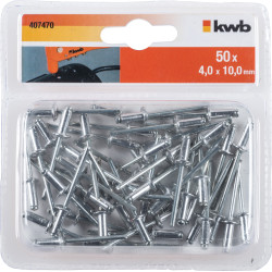 Rivet 4,0 x 10 mm 50 pièces