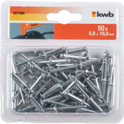 Rivet 4,8 x 16 mm 50 pièces – Fixation Solide | KWB