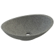 Vasque a poser ovale en granite