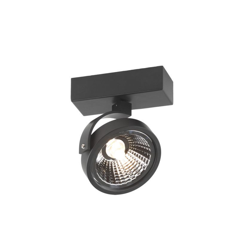 Spot LED Gattico noir G53 12 W MEO