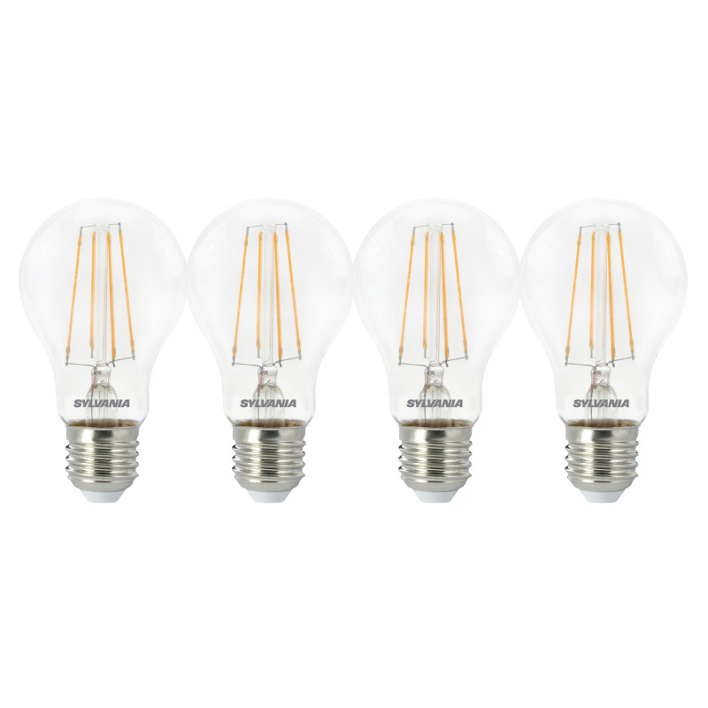 Ampoule à filament LED E27 blanc chaud 806 lm 7 W 4 pièces SYLVANIA