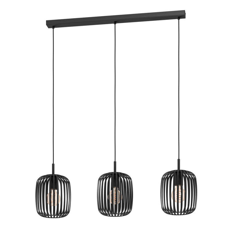 Suspension Romazzina noire Ø 32,5 cm E27 3 x 40 W EGLO