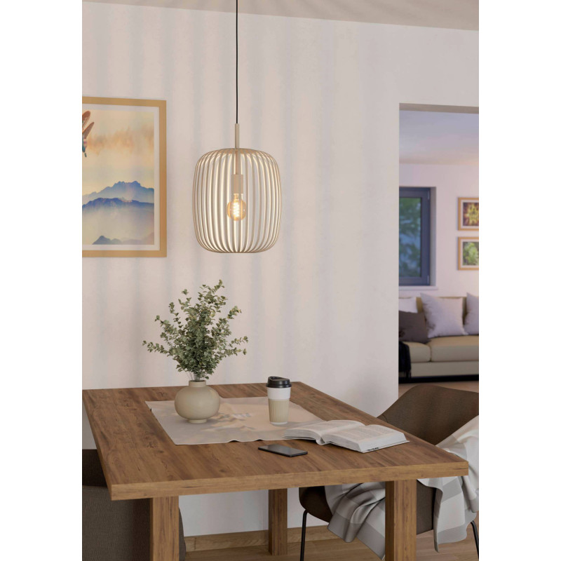 Suspension Romazzina sable Ø 32,5 cm E27 40 W EGLO Suspension Romazzina sable Ø 32,5 cm E27 40 W EGLO