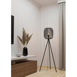 Lampadaire Romazzina noire E27 40 W EGLO Lampadaire Romazzina noire E27 40 W EGLO