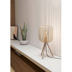 Lampe à poser Romazzina sable E27 40 W EGLO Lampe à poser Romazzina sable E27 40 W EGLO