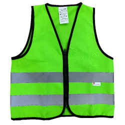 Gilet de sécurité vert pour enfant 4 - 7 ans