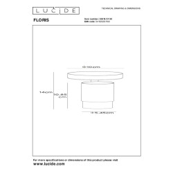 Spot Floris noir et or GU10 40 W LUCIDE Spot Floris noir et or GU10 40 W LUCIDE