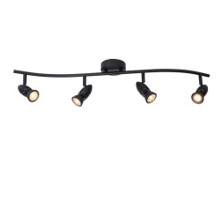 Spot Caro noir GU10 4 x 5 W LUCIDE Spot Caro noir GU10 4 x 5 W LUCIDE