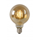 Ampoule à filament ambrée LED E27 blanc chaud 600 lm Ø 9,5 cm 5 W LUCIDE