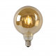 Ampoule à filament ambrée LED E27 blanc chaud 900 lm Ø 12,5 cm 8 W LUCIDE