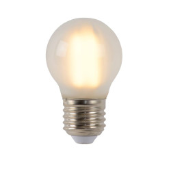 Ampoule à filament mate LED E27 blanc chaud 400 lm Ø 4,5 cm 4 W LUCIDE