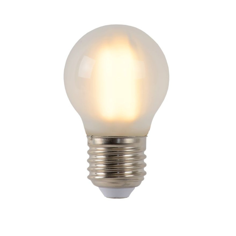 Ampoule à filament mate LED E27 blanc chaud 400 lm Ø 4,5 cm 4 W LUCIDE