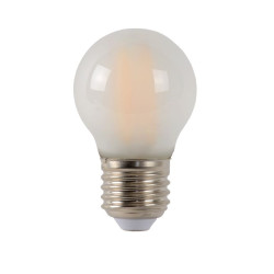 Ampoule à filament mate LED E27 blanc chaud 400 lm Ø 4,5 cm 4 W LUCIDE Ampoule à filament mate LED E27 blanc chaud 400 lm Ø 4,5 cm 4 W LUCIDE