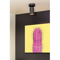 Spot Punch noir GU10 35 W LUCIDE