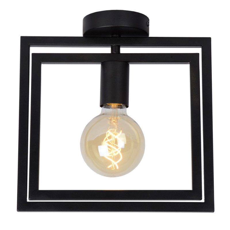 Plafonnier Luuk noir E27 40 W LUCIDE Plafonnier Luuk noir E27 40 W LUCIDE