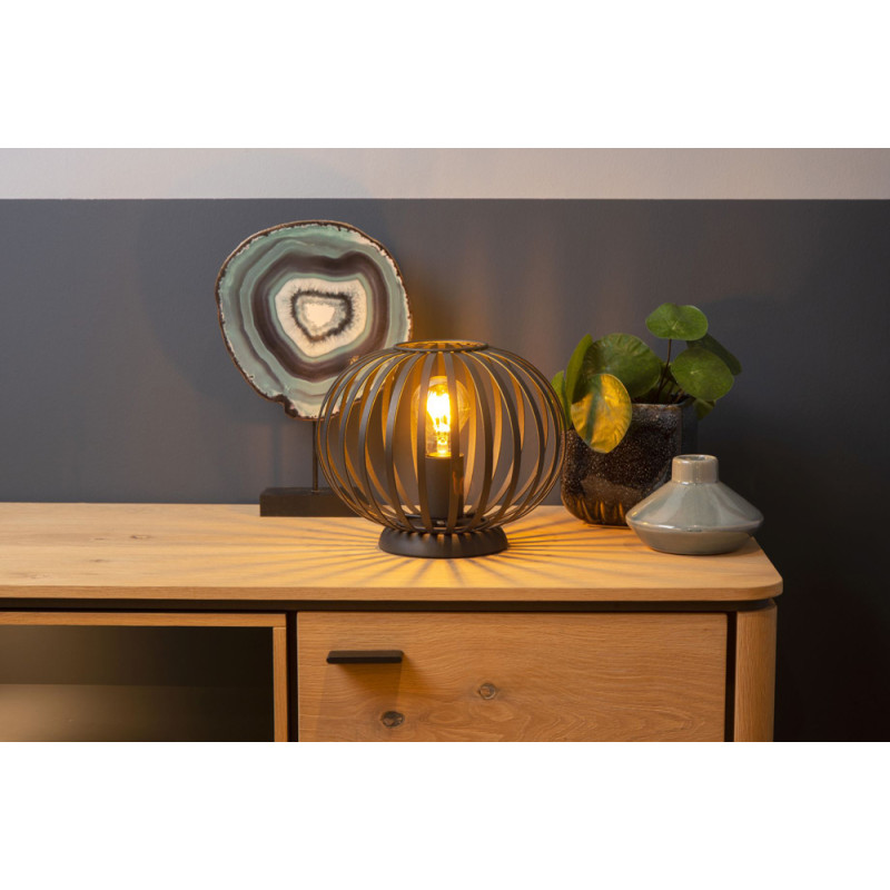 Lampe à poser Manuela noire E27 40 W LUCIDE Lampe à poser Manuela noire E27 40 W LUCIDE