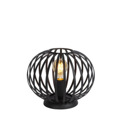 Lampe à poser Manuela noire E27 40 W LUCIDE