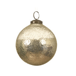 Boule de Noël Argentée Ø 7 cm – Décoration Festive | DECORIS


