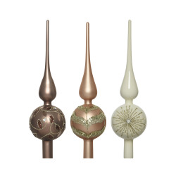 Cimier en verre caramel DECORIS – Déco festive | DECORIS