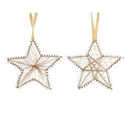 Étoile Nylon Dorée Ø15cm à Suspendre – Déco Festive | DECORIS

