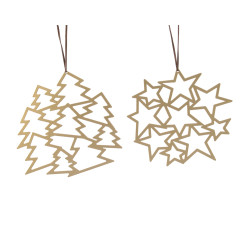 Décoration géométrique dorée – Style moderne | DECORIS

