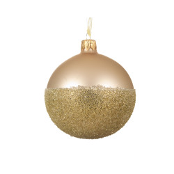 Boule de Noël Verre Perle Ø 8 cm – Déco Festive | DECORIS