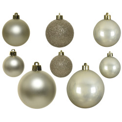Boules de Noël effet perle – 26 pièces – Déco Chic | DECORIS