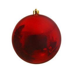 Boule de Noël incassable rouge Ø 14 cm – Déco festive | DECORIS