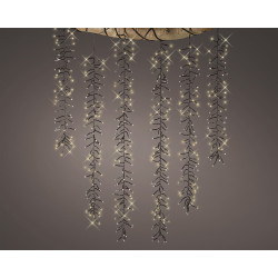 Guirlande cascade LED 480 blanc chaud – Éclairage extérieur | LUMINEO