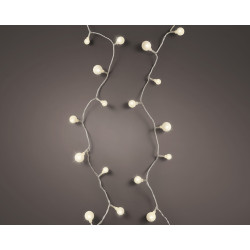 Guirlande extérieure cerise 120 LED blanc chaud – Éclairage festif