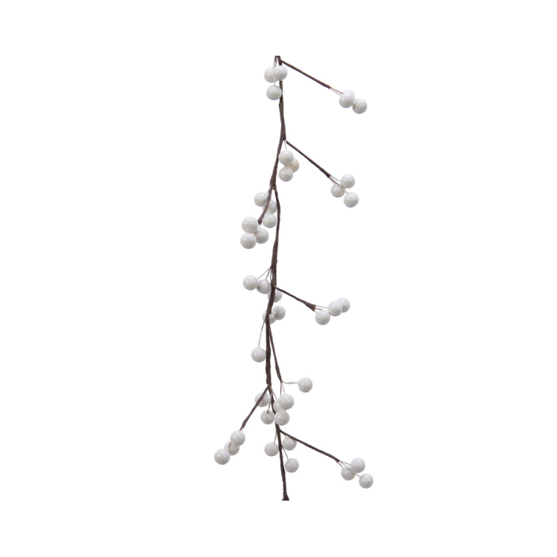 Guirlande de Noël Baies Blanches 1,3m – Ambiance Festive