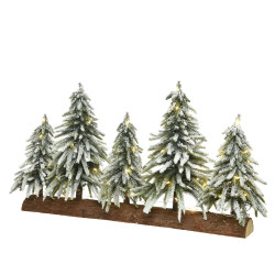 Sapin enneigé LED 65cm – Ambiance féerique