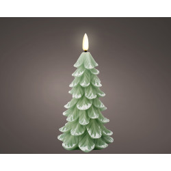 Bougie Sapin Vert LED – Ambiance Festive | LUMINEO