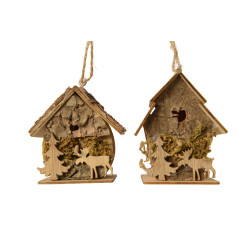 Nichoir en écorce à suspendre – Déco nature | DECORIS

