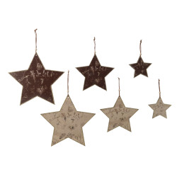 Étoile Contreplaqué Suspendre 28cm – Déco Festive | DECORIS

