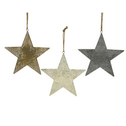 Étoile en fer à suspendre 31 cm – Déco festive | DECORIS

