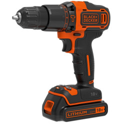Perceuse visseuse à percussion sur batterie BDCHD18KB-QW 18 V BLACK+DECKER