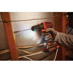Perceuse-visseuse sans fil 18V avec chargeur et 2 batteries - BDCDD186KB-QW - BLACK+DECKER Perceuse-visseuse sans fil 18V avec chargeur et 2 batteries - BDCDD186KB-QW - BLACK+DECKER