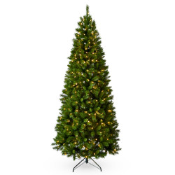 Sapin de Noël artificiel illuminé Canton vert 183 cm