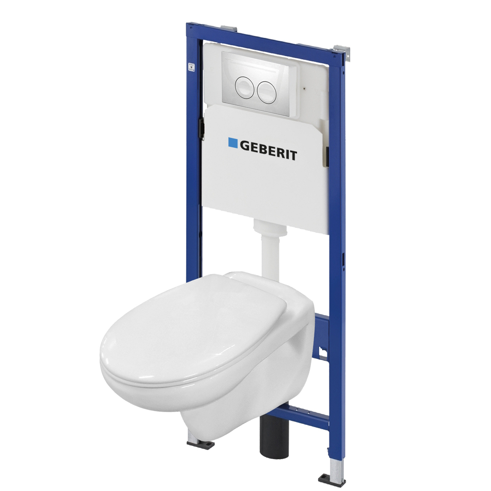 Pack WC suspendu Argo Delta Duo GEBERIT, toilette suspendu complet