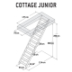 Escalier de meunier avec rampe en bois Cottage Junior 280 x 65 cm SOGEM