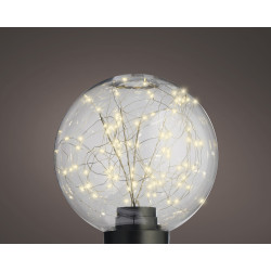 Boule LED Ø 25cm Blanc Chaud – Ambiance Festive | LUMINEO