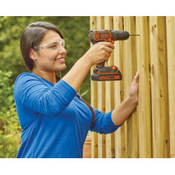 Perceuse-visseuse sans fil 18V avec chargeur et batterie - BDCDC18-QW - BLACK+DECKER