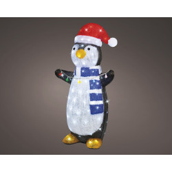 Pingouin LED Acrylique – Déco Noël Lumineuse | LUMINEO
