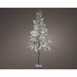 Sapin lumineux enneigé LED 180cm – Ambiance féerique | LUMINEO