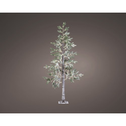 Sapin enneigé LED 210cm blanc chaud – Ambiance féerique