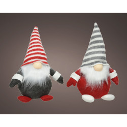 Gnome LED en polyester 11 x 17 x 24 cm – Déco Noël | LUMINEO