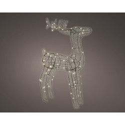 Renne Métal LED Blanc Chaud – Déco Noël Lumineo