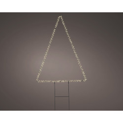 Triangle Noël LED Blanc Chaud 52,5x77cm – Ambiance Magique