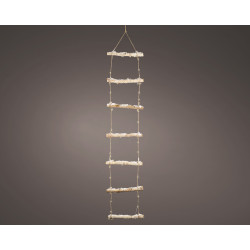 Échelle Bois LED LUMINEO 35x150cm – Déco Noël | LUMINEO